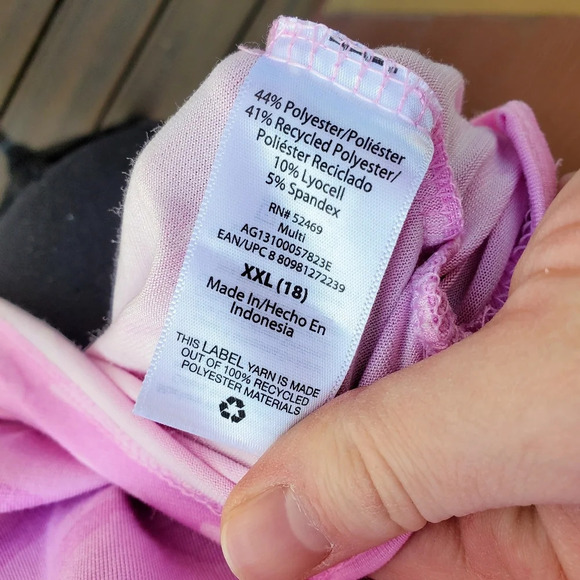 Athletic Works Pink Short Sleeve Camo Tee Size XXL (18) - Picture 9 of 11